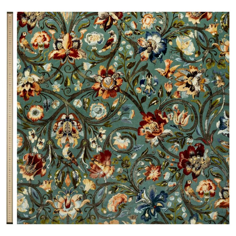Ткань House of Hackney — Gaia Velvet — Prussian Blue