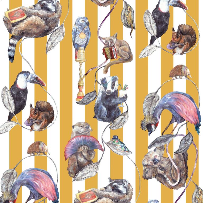 Обои House of Hackney — Hackney Empire — Ochre Stripe