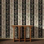 Обои House of Hackney — Flora Fantasia — Noir Stripe