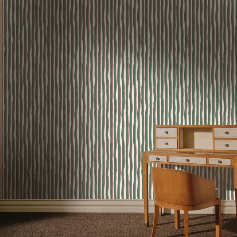 Обои House of Hackney — Artist’s Shadow Stripe — Hedera & Hosta