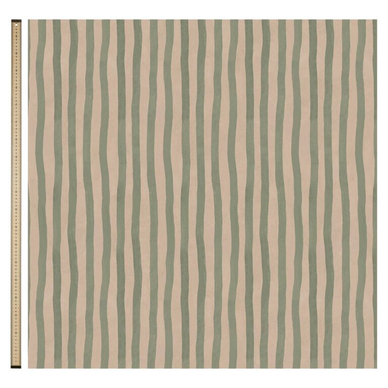 Ткань House of Hackney — Artist’s Stripe Cotton Linen — Sap & Alabaster