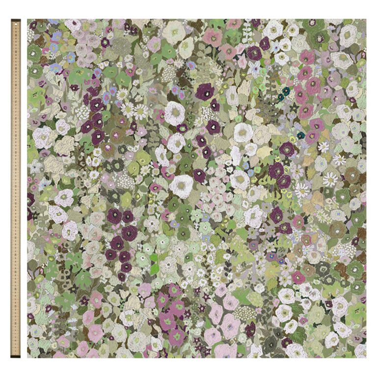 Ткань House of Hackney — Hollyhocks Cotton Linen — Meadow