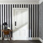 Обои House of Hackney — Mono Stripe — Off Black/Oyster