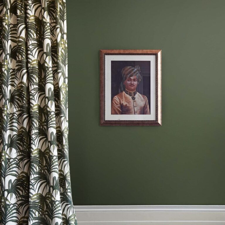 Ткань House of Hackney — Palmeral Cotton Linen — Off White & Green