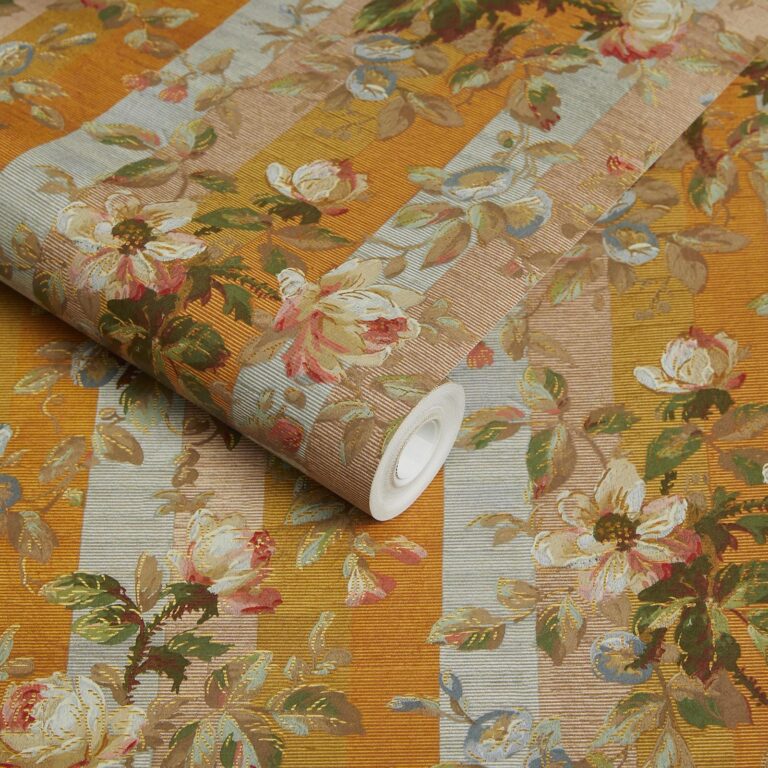 Обои House of Hackney — Rainbow Rose — Dusk Stripe