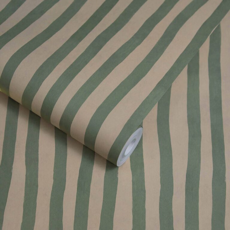 Обои House of Hackney — Artist’s Stripe — Euphorbia & Alabaster