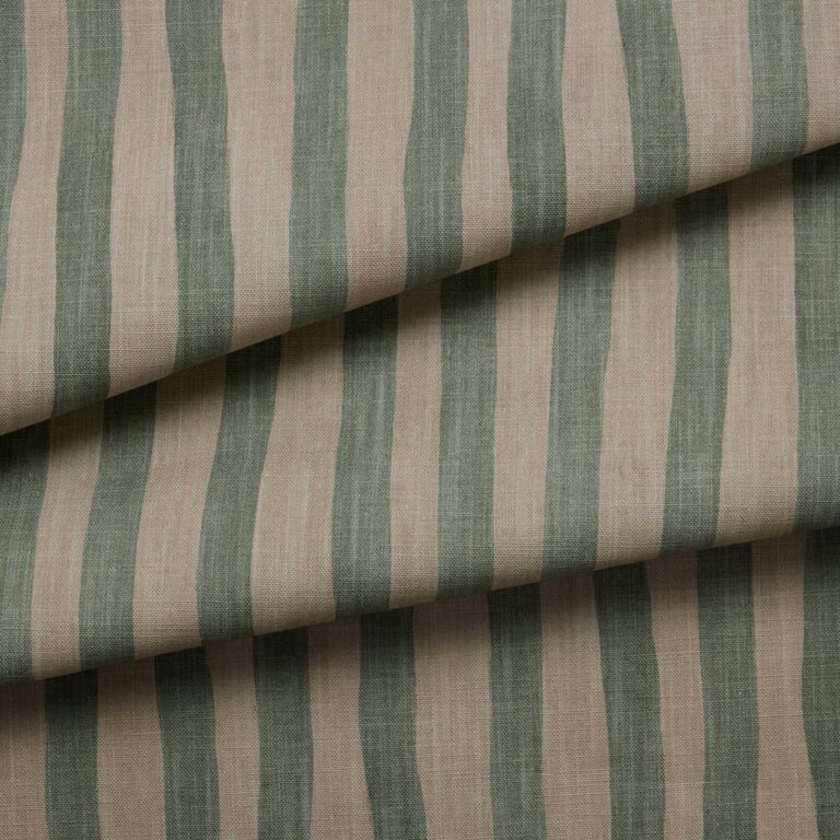 Ткань House of Hackney — Artist’s Stripe Cotton Linen — Sap & Alabaster