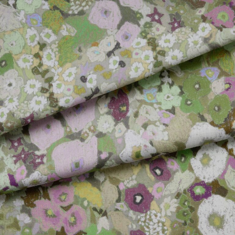 Ткань House of Hackney — Hollyhocks Cotton Linen — Meadow