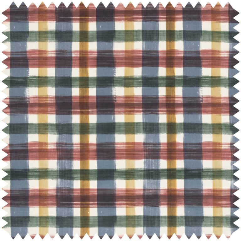 Ткань House of Hackney — London Fields Check Cotton Linen — Salvia
