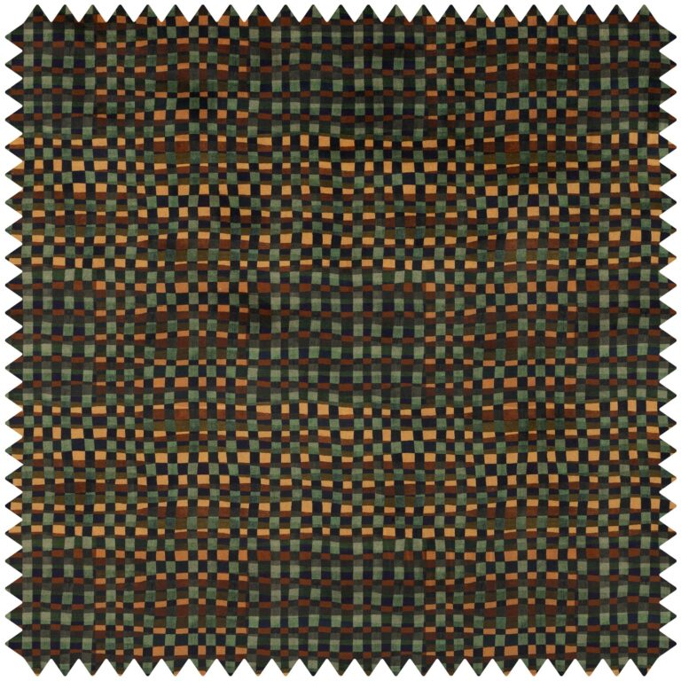 Ткань House of Hackney — Martello Check Velvet — Bark