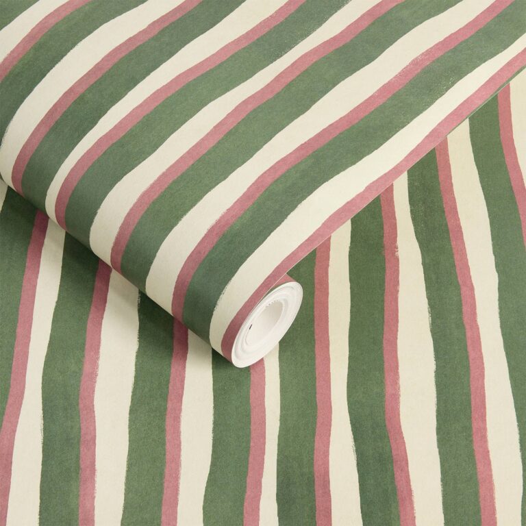 Обои House of Hackney — Artist’s Shadow Stripe — Hedera & Hosta