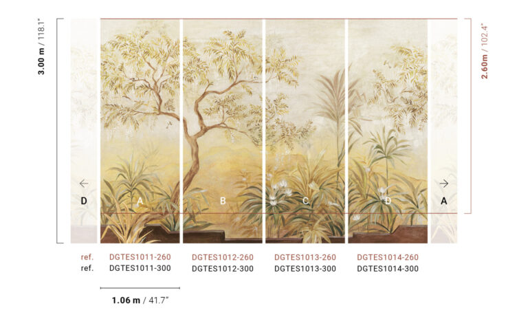 Обои Khroma — Palmira — Gold — DGTES1011-1014