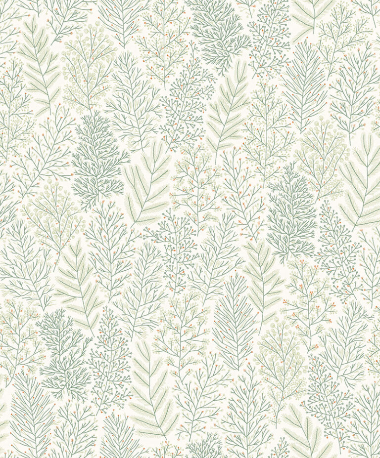Обои Zoom — Leafy — Teal — HAP705