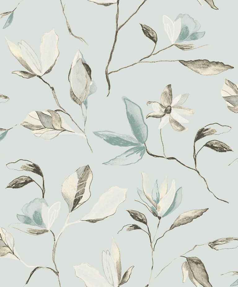 Обои Zoom — Blooming — Teal — ZEN004