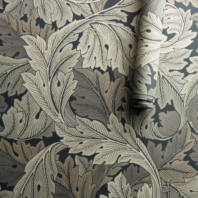 Обои Morris & Co — Acanthus — Charcoal/Grey — 216442