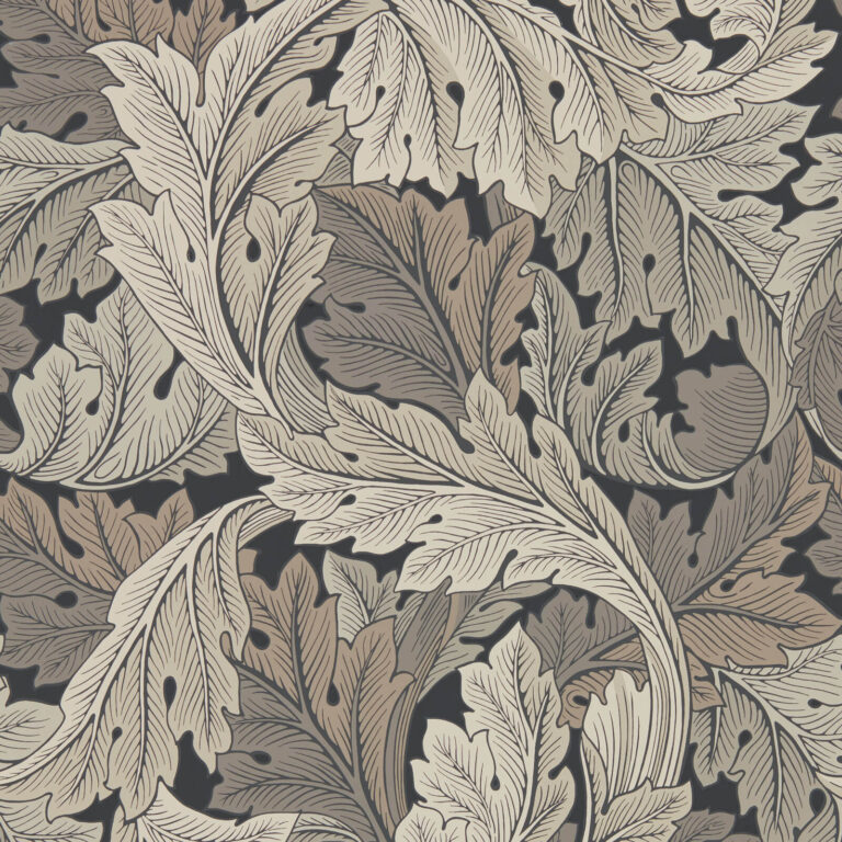 Обои Morris & Co — Acanthus — Charcoal/Grey — 216442
