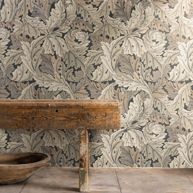 Обои Morris & Co — Acanthus — Charcoal/Grey — 216442