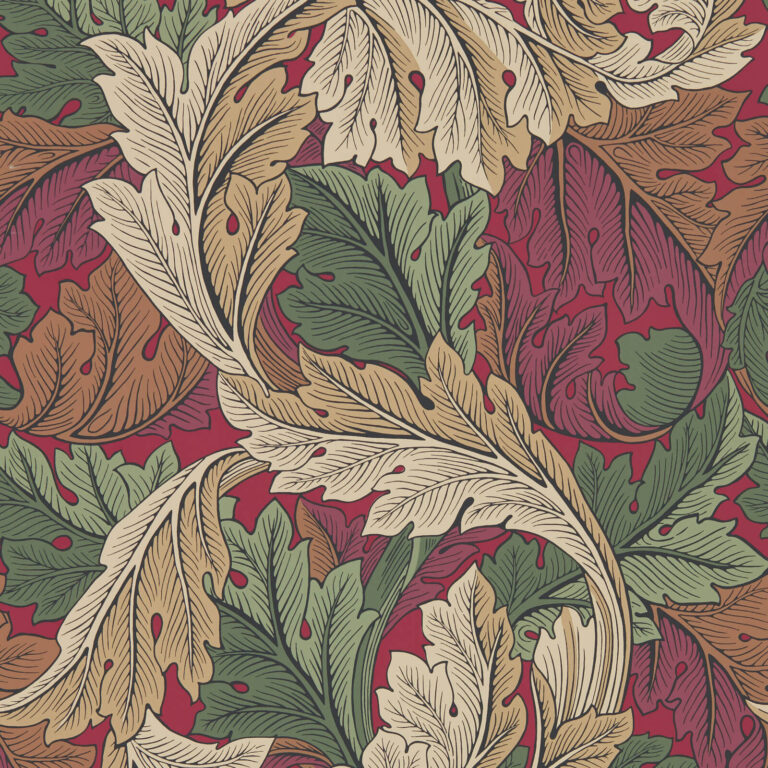 Обои Morris & Co — Acanthus — Madder/Thyme — 216439
