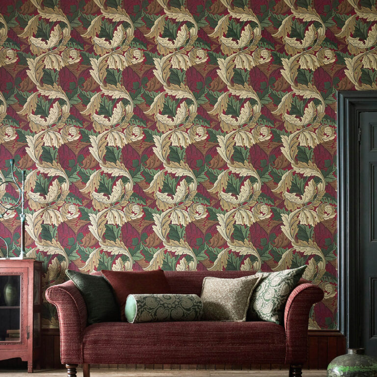 Обои Morris & Co — Acanthus — Madder/Thyme — 216439
