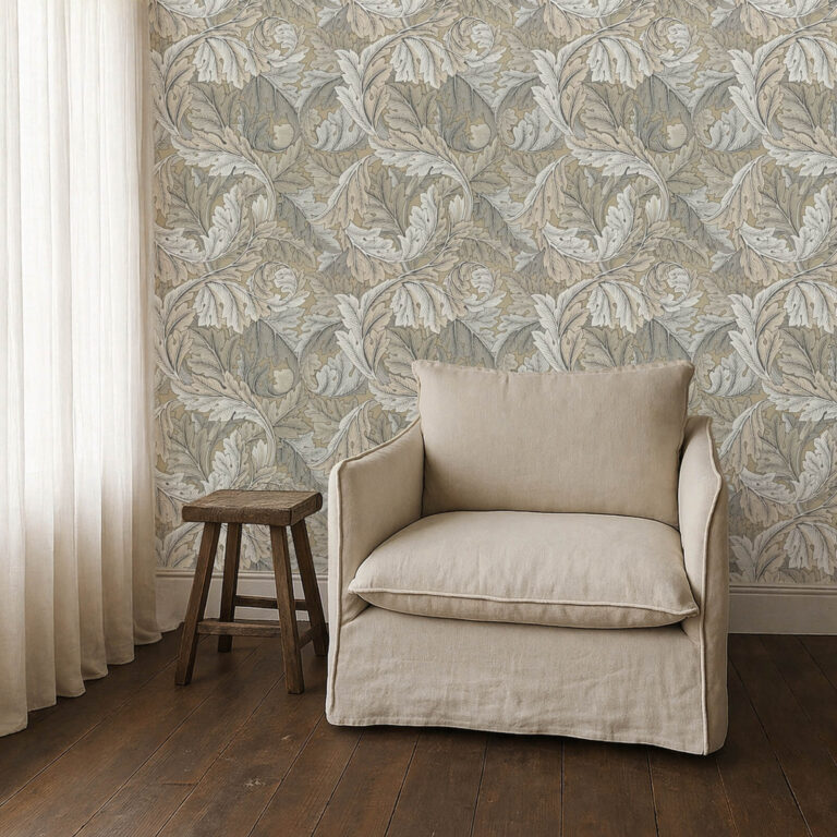 Обои Morris & Co — Acanthus — Manilla/Stone — 216441