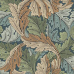 Обои Morris & Co — Acanthus — Slate Blue/Thyme — 216440