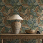 Обои Morris & Co — Acanthus — Slate Blue/Thyme — 216440