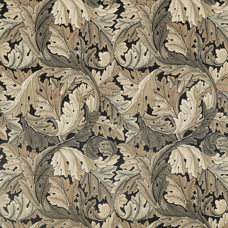 Ткань Morris & Co — Acanthus Velvet — Charcoal/Grey — 226399