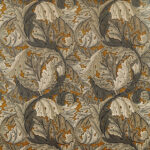 Ткань Morris & Co — Acanthus Velvet — Mustard/Grey — 226400