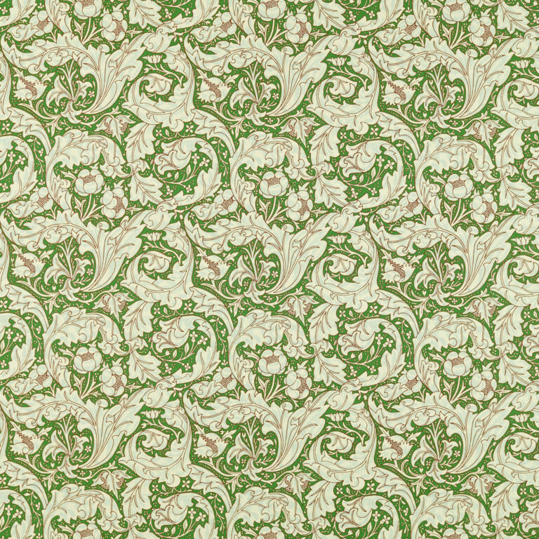 Ткань Morris & Co — Bachelors Button — Leaf Green/Sky — 226986