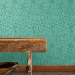 Обои Morris & Co — Bird & Anemone — Olive/Turquoise — 216958