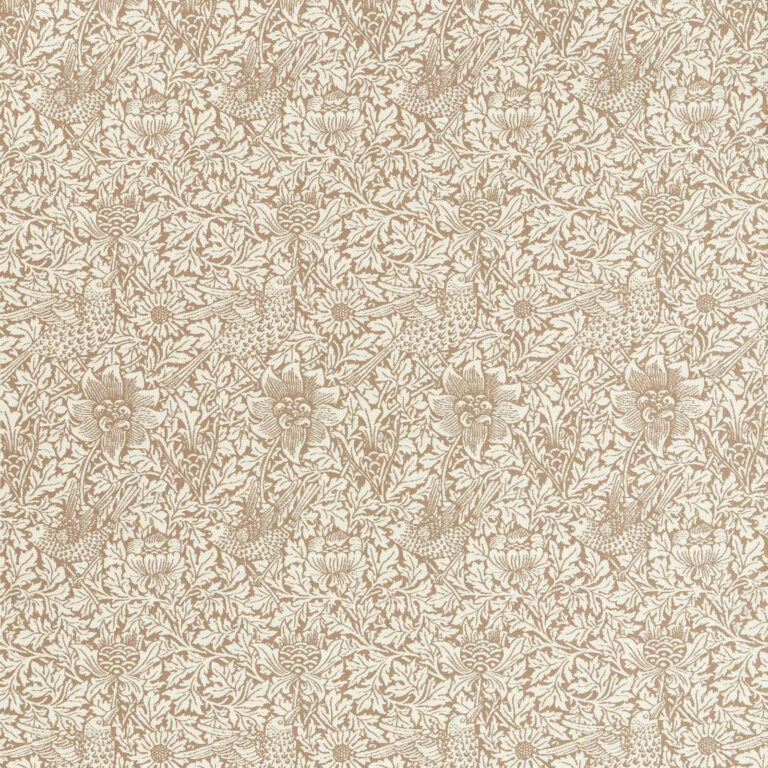Ткань Morris & Co — Bird & Anemone Weave Outdoor — Linen — 237582