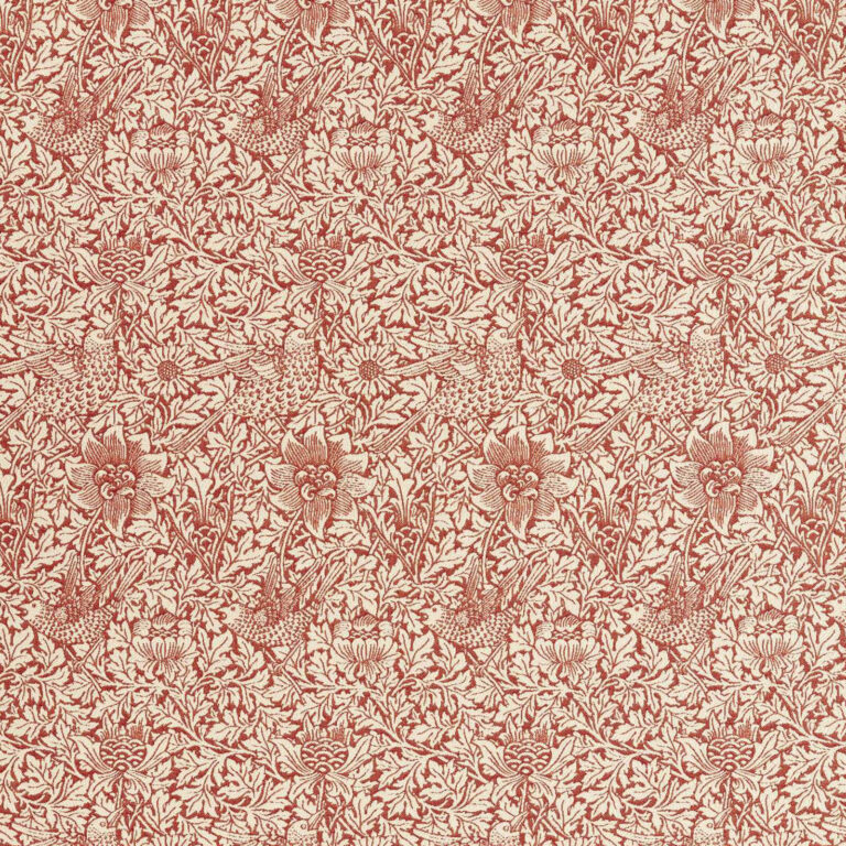 Ткань Morris & Co — Bird & Anemone Weave Outdoor — Rose — 237580