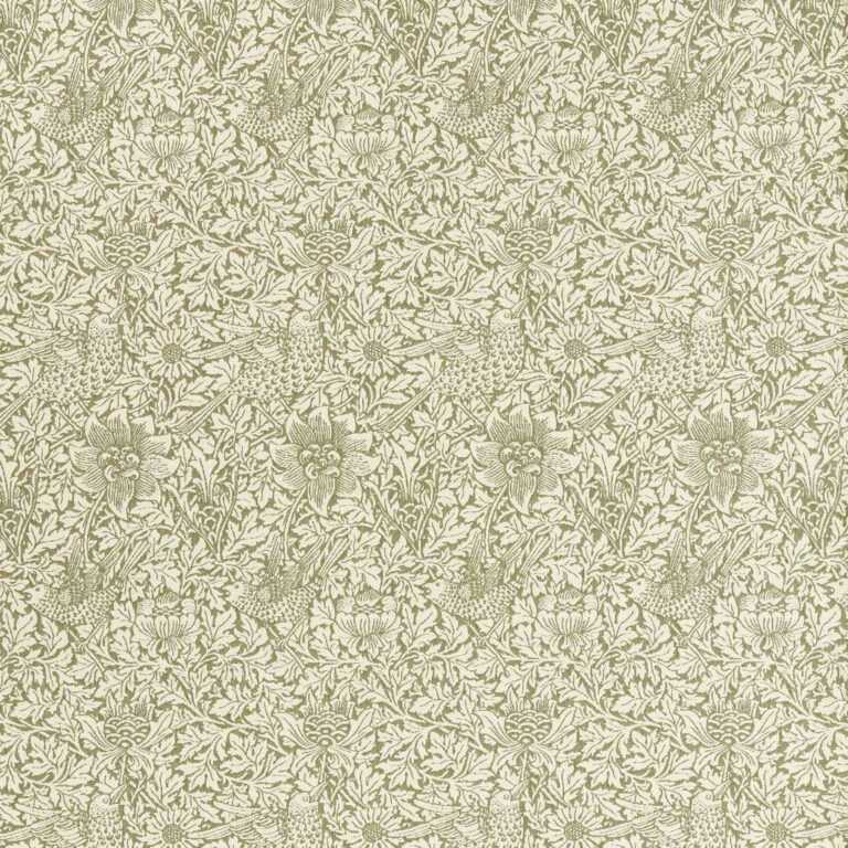 Ткань Morris & Co — Bird & Anemone Weave Outdoor — Sage — 237583