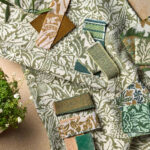 Ткань Morris & Co — Bird & Anemone Weave Outdoor — Sage — 237583