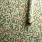 Обои Morris & Co — Bird & Pomegranate — Bayleaf/Cream — 212539