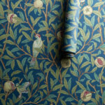 Обои Morris & Co — Bird & Pomegranate — Blue/Sage — 212540