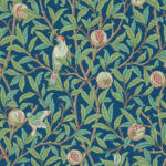 Обои Morris & Co — Bird & Pomegranate — Blue/Sage — 212540