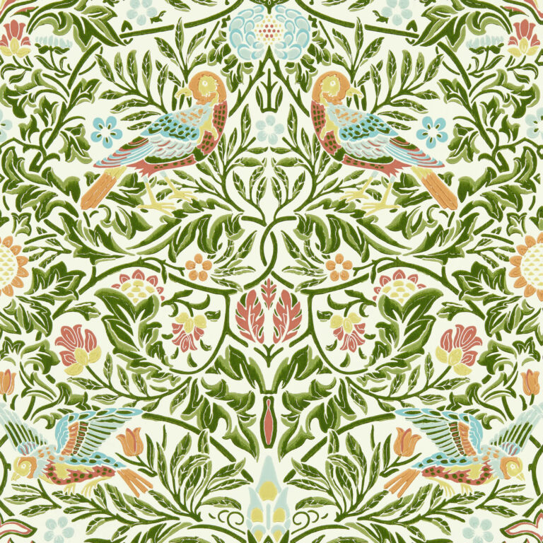 Обои Morris & Co — Bird — Boughs Green — 217192