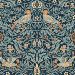 Обои Morris & Co — Bird — Webb’s Blue — 217193