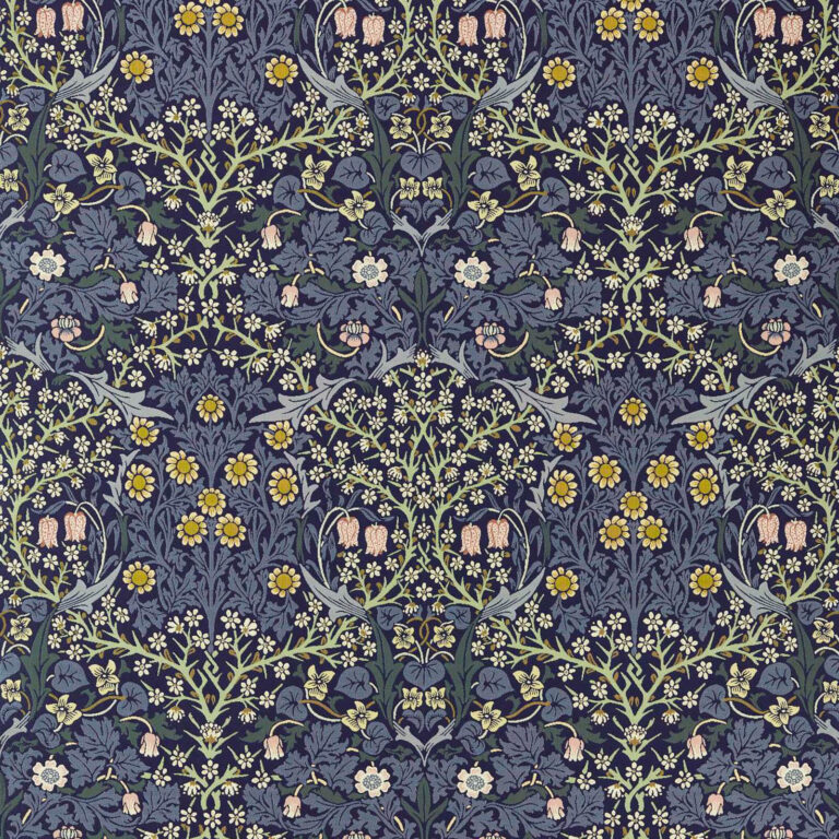 Ткань Morris & Co — Blackthorn Weave Outdoor — Indigo — 237556