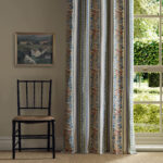 Ткань Morris & Co — Bluebell & Peony Embroidery — Rose/Woad — 237661