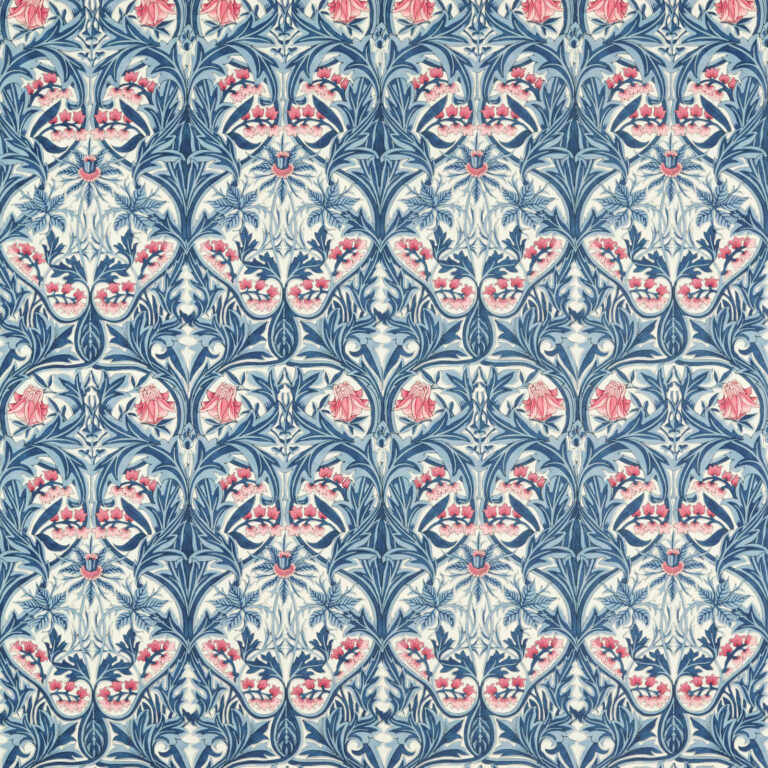 Ткань Morris & Co — Bluebell — Indigo/Rose — 227037