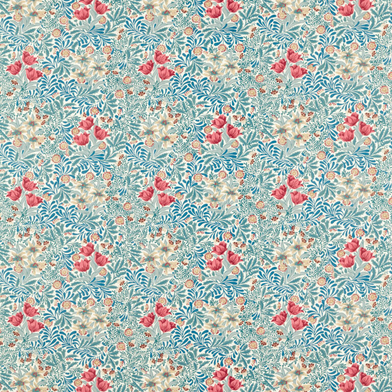 Ткань Morris & Co — Bower — Barbed Berry/Indigo — 227030