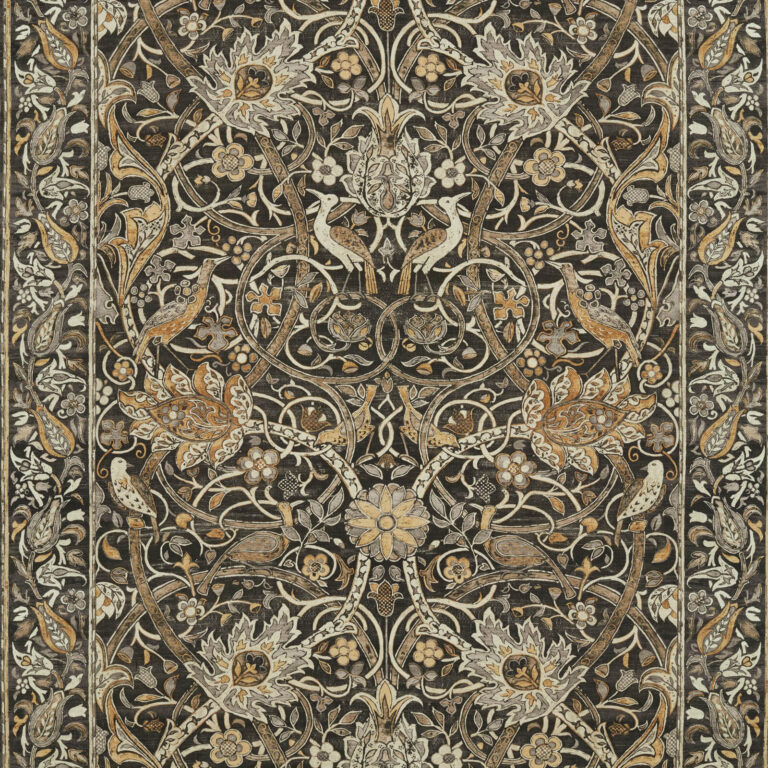 Ткань Morris & Co — Bullerswood — Charcoal/Mustard — 226393