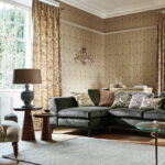 Ткань Morris & Co — Bullerswood — Stone/Mustard — 226394