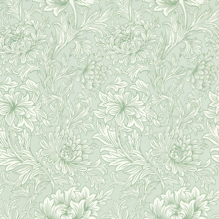 Обои Morris & Co — Chrysanthemum Toile — Willow — 217069