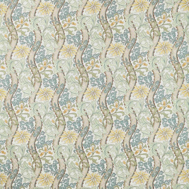 Ткань Morris & Co — Cornflower — Lemon/Sage — 227357