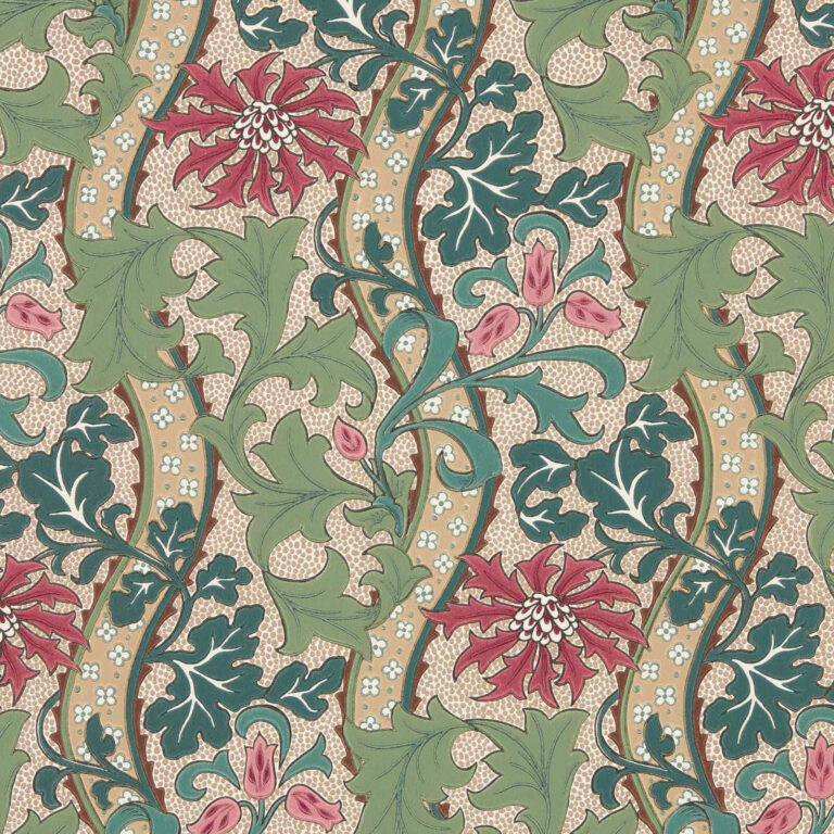 Обои Morris & Co — Cornflower — Madder/Forest — 217580