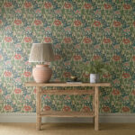 Обои Morris & Co — Cornflower — Madder/Forest — 217580