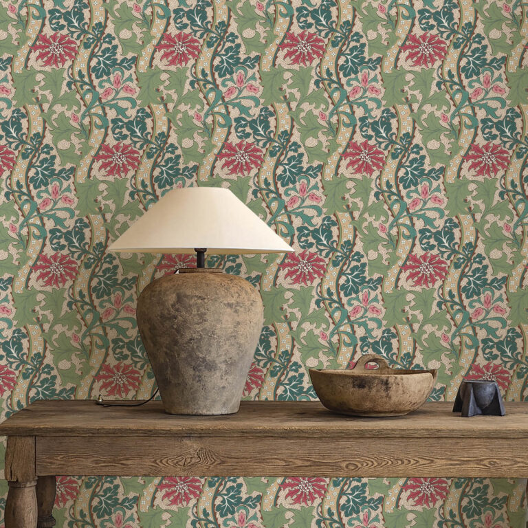 Обои Morris & Co — Cornflower — Madder/Forest — 217580